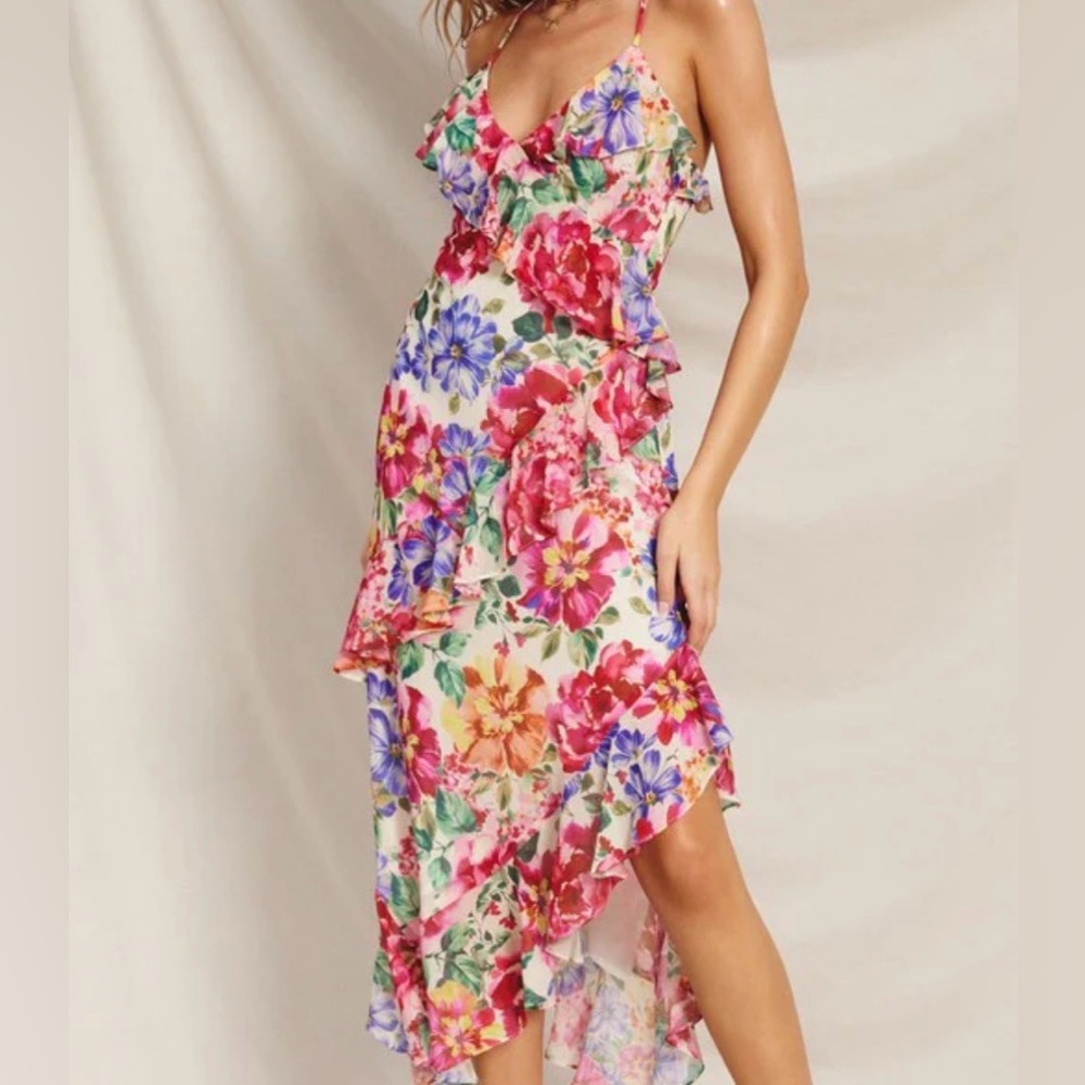 Floral Ruffle Maxi Dress